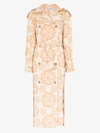 RAVE REVIEW NEUTRALS RUE FLORAL TRENCH COAT,2001SS2015360022