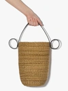 INÈS BRESSAND NEUTRAL AKAMAE N.16 STRAW BUCKET BAG,N1614896890