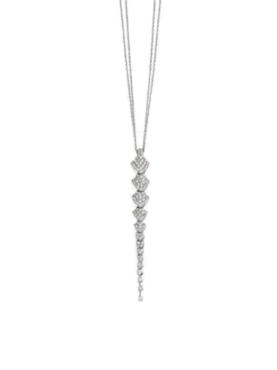 Akillis Women's Python 18k White Gold & Diamond Pendant Necklace