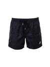 Moncler Nylon Technique Swim Shorts In Blue
