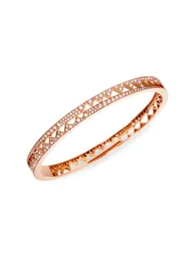 Akillis Women's Capture Me Small 18k Rose Gold & Diamond Bangle Bracelet