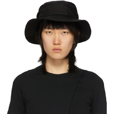 Y's Ys Black Gathered Hat In 2 Black