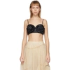 MONCLER GENIUS 4 MONCLER SIMONE ROCHA BLACK RUFFLE BRA