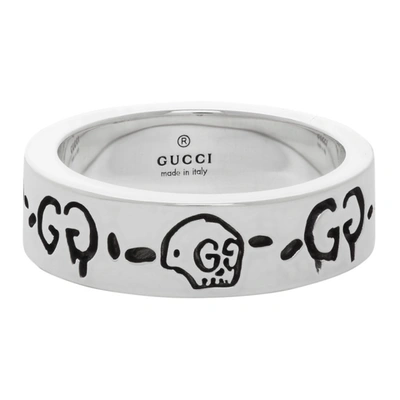 Gucci Silver G Ghost Ring