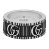 Gucci Ring With Double G In Silver In Silver