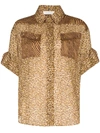 ZIMMERMANN LEOPARD PRINT SHIRT