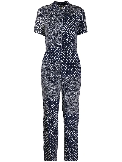 Diane Von Furstenberg Jumpsuit Aus Seide In Blue