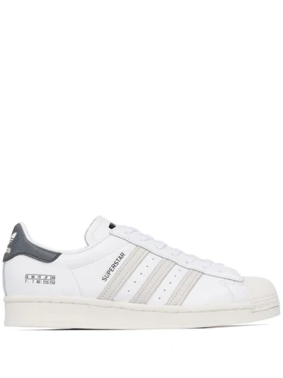 Adidas Originals Superstar Lace-up Trainers In White