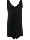 Stefano Mortari Stitch Detail Tank Top In Black