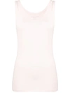 Majestic Scoop Neck Vest In Pink