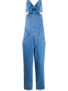 Isabel Marant Logo Denim Dungarees In 蓝色