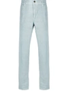 Incotex Slim-fit Tailored Trousers In Blue