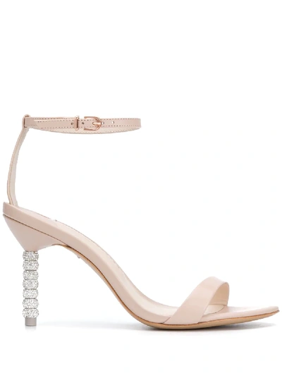 Sophia Webster Haley 85mm Sandals In Neutrals