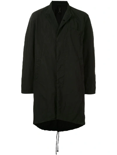 Transit Single-breasted Parka Coat In Black