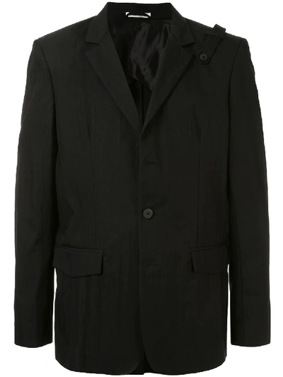 Isabel Benenato Single-breasted Fitted Blazer In Black