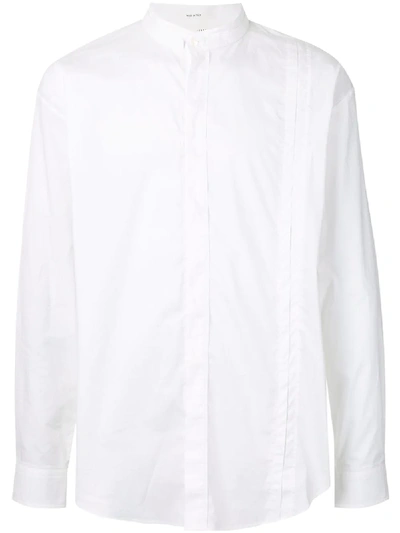 Isabel Benenato Relaxed Long-sleeve Shirt In White