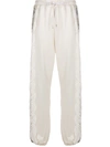 PINKO LACE PANEL TRACK TROUSERS
