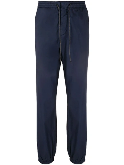 Z Zegna Drawstring Track Trousers In Blue