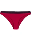 Stella Mccartney Logo-trim Bikini Bottoms In Red