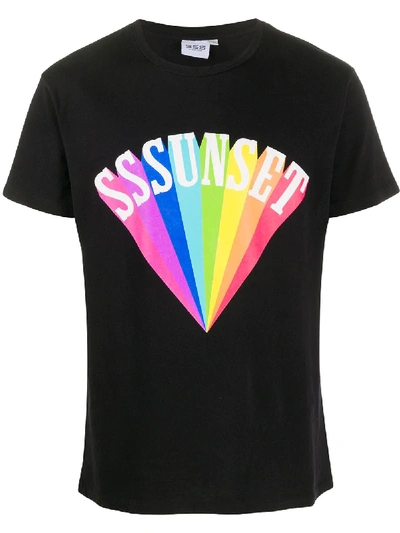 Sss World Corp Graphic Print T-shirt In Black