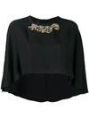 PINKO CROPPED CAPE BLOUSE