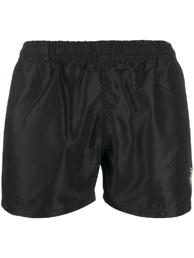 Sss World Corp Embroidered Logo Swim Shorts In Black