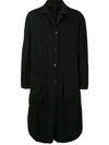 Ziggy Chen Patch-pocket Crinkle Coat In Black