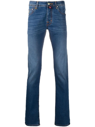 Jacob Cohen Low-rise Slim Jeans In Blue