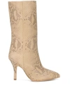 PARIS TEXAS SNAKE EMBOSSED 105MM BOOTS