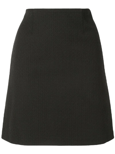 Paule Ka Piqué Mini Skirt In Black