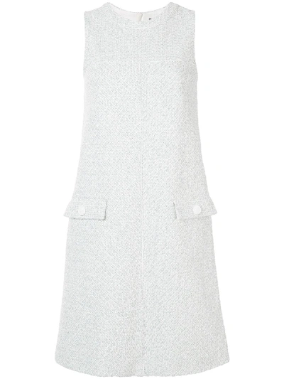 Paule Ka Sleeveless Shift Dress In Blue