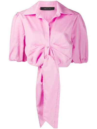 Federica Tosi Tie Knot Shirt In Pink