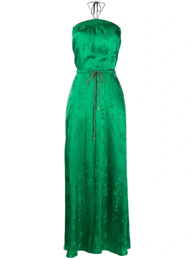 Essentiel Antwerp Vather Halterneck Dress In Green