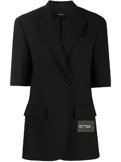 We11 Done Single-breasted Blazer In Black