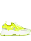 Dolce & Gabbana Daymaster Sneaker In Stretch Jersey In Yellow