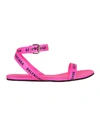 BALENCIAGA BALENCIAGA LOGO PRINT HEEL STRAP SANDALS