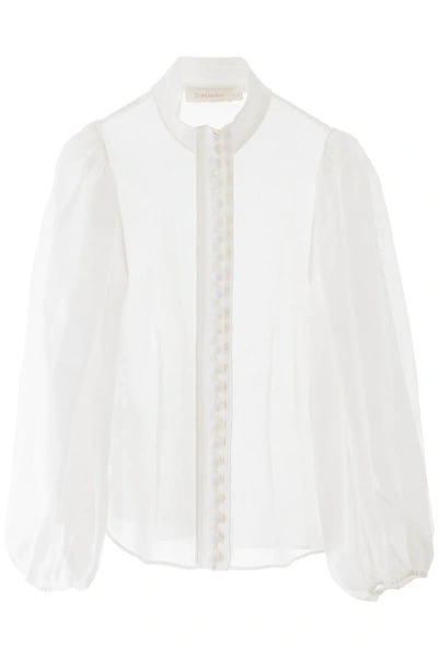 Zimmermann Brightside Shirt In White