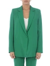 FEDERICA TOSI OVERSIZED BLAZER JACKET IN GREEN,GI103 GREEN