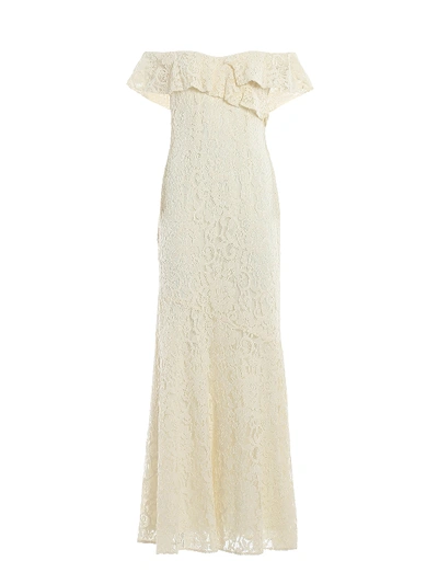 Polo Ralph Lauren Lace Maxi Dress In White