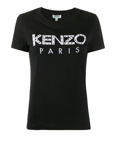 Kenzo Logo Patch T-shirt In Black