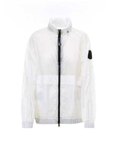 Moncler Zip Up Jacket In White