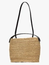 INÈS BRESSAND NEUTRAL AKAMAE N.20 STRAW BUCKET BAG,N2014896705