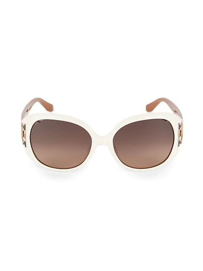 Ferragamo Women's 57mm Square Sunglasses In Brown Copper