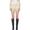 Isabel Marant Eneida Frayed-hem Denim Shorts In 23ec Ecru
