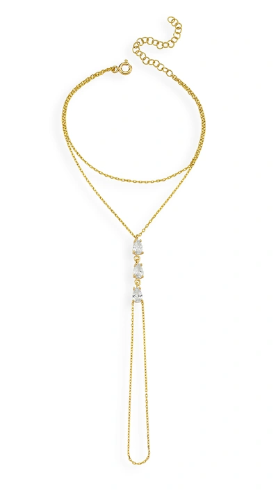 Maison Irem Christel Hand Chain In Gold