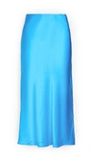 Amanda Uprichard Edie Slip Skirt In Sky