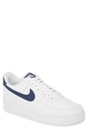 Nike Air Force 1 '07 Men's Shoe In White/ Midnight Navy