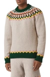 BURBERRY FAIR ISLE WOOL SWEATER,8023712