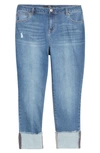 1822 Denim Deep Roll Cuff Jeans In Jeremy