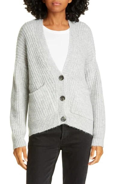 Allude V-neck Cardigan In Brown Overflow